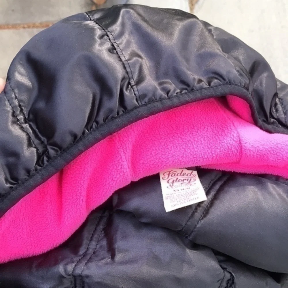 Faded Glory Winter Jacket XS (4/5) Black 100% Polyester